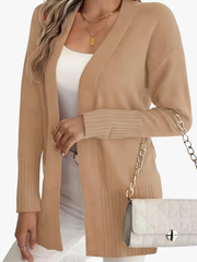 LONG V-NECK CARDIGAN FOR WOMEN