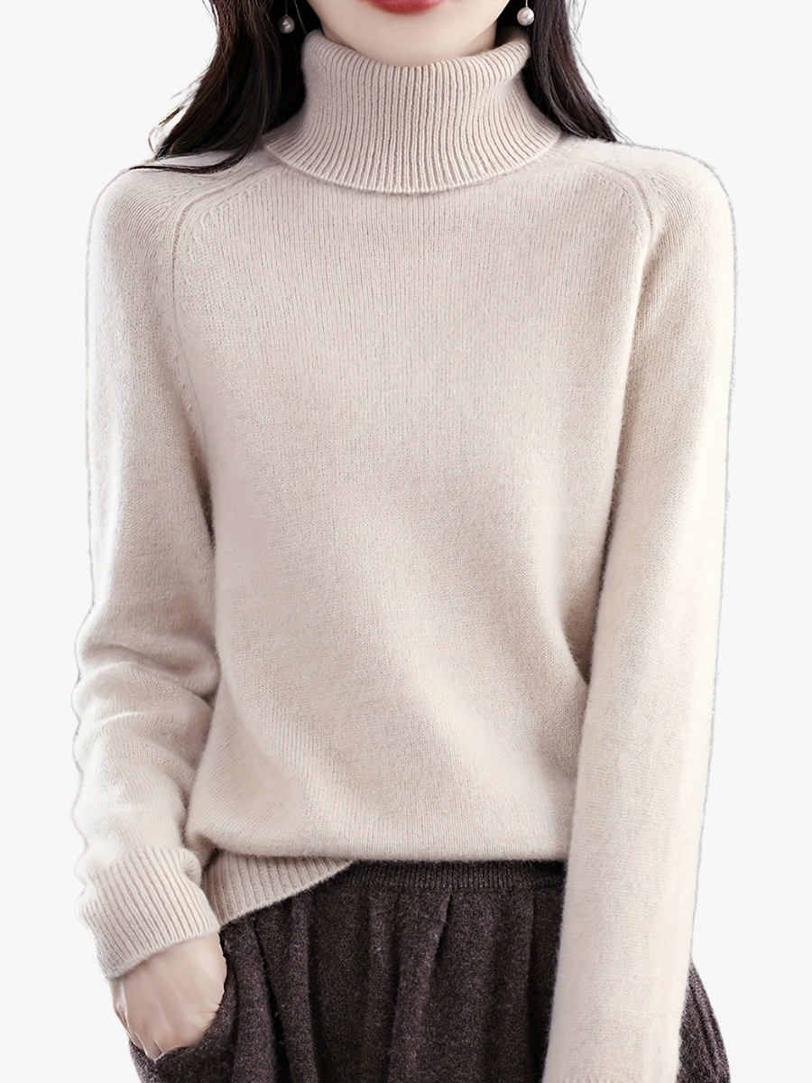 RELAXED TURTLENECK CHIC SWEATER FOR WOMEN