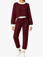 TEXTURED TWO-PIECE SET FOR WOMEN