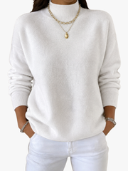 STRAIGHT HIGH-NECK SWEATER FOR WOMEN