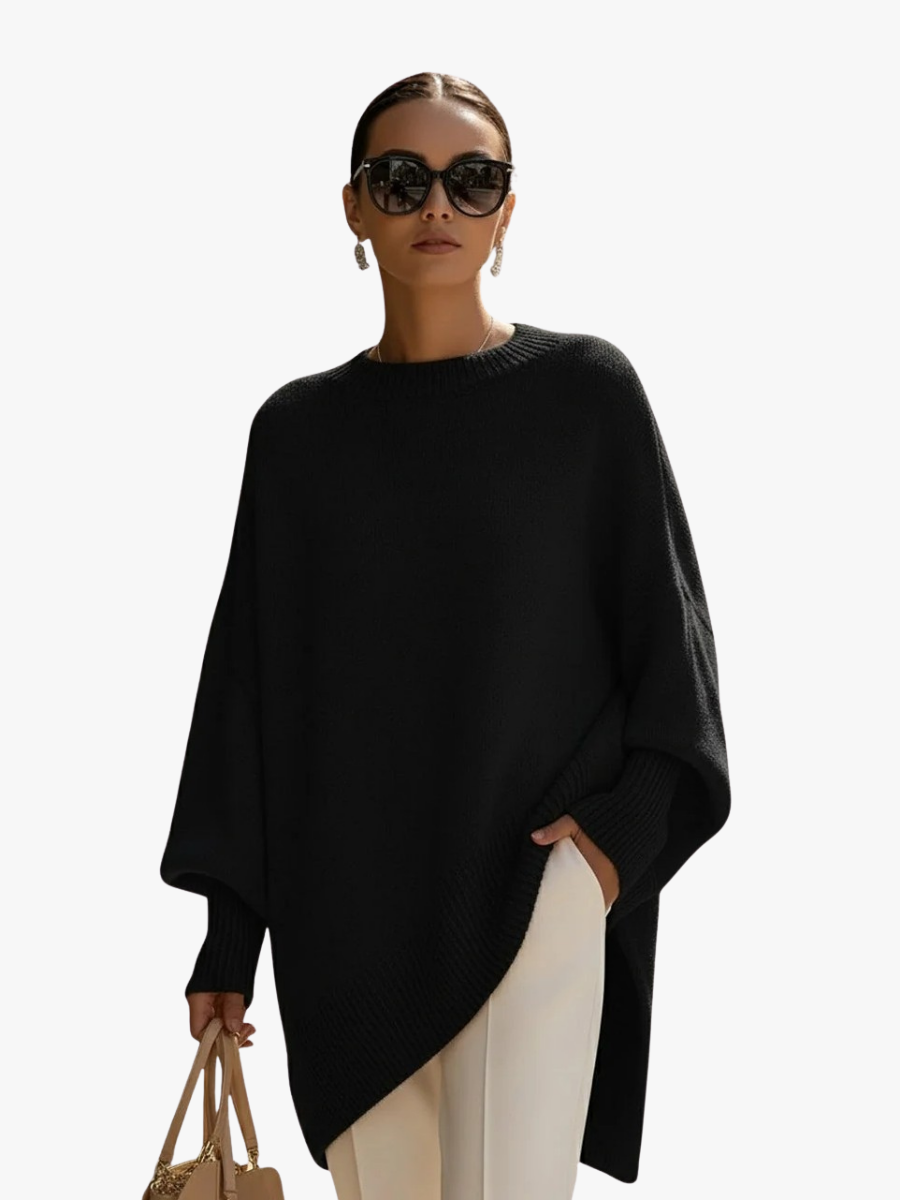 CHIC OVERSIZED RIBBED SWEATER FOR WOMEN