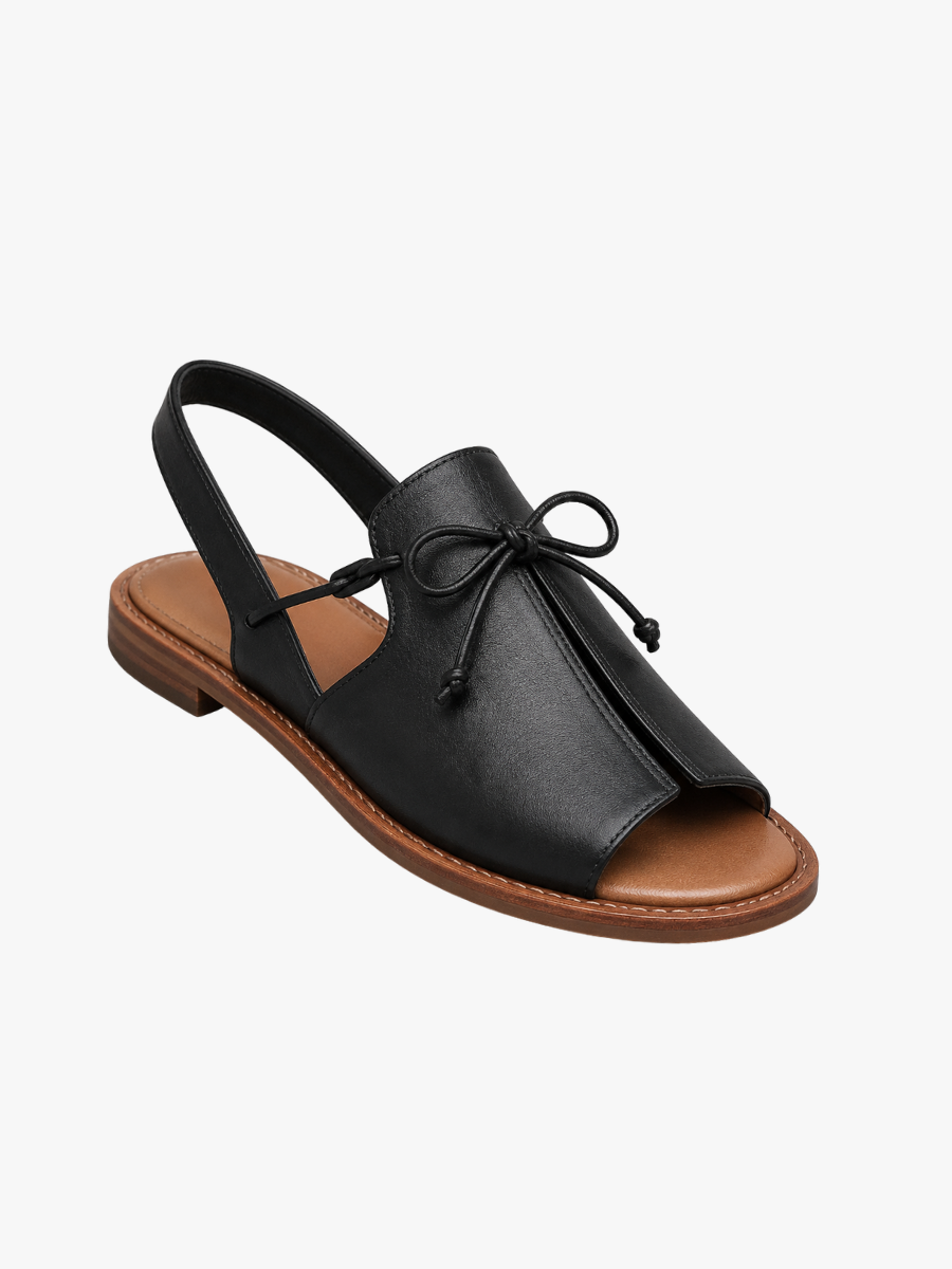 METALLIC TIE-STRAP SANDALS FOR WOMEN