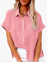 RELAXED BUTTONED BLOUSE FOR WOMEN