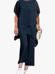 ASYMMETRIC PANT SET FOR WOMEN