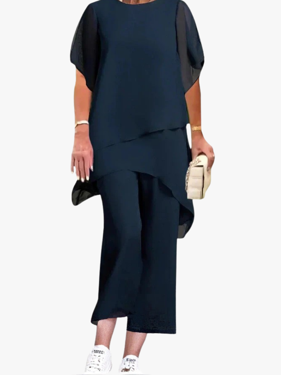 ASYMMETRIC PANT SET FOR WOMEN