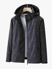 LEAF PRINT JACKET FOR WOMEN