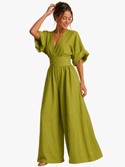 HIGH-WAIST WIDE-LEG JUMPSUIT FOR WOMEN