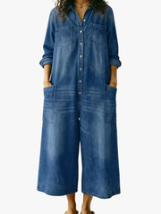 FLOWING COTTON JUMPSUIT FOR WOMEN