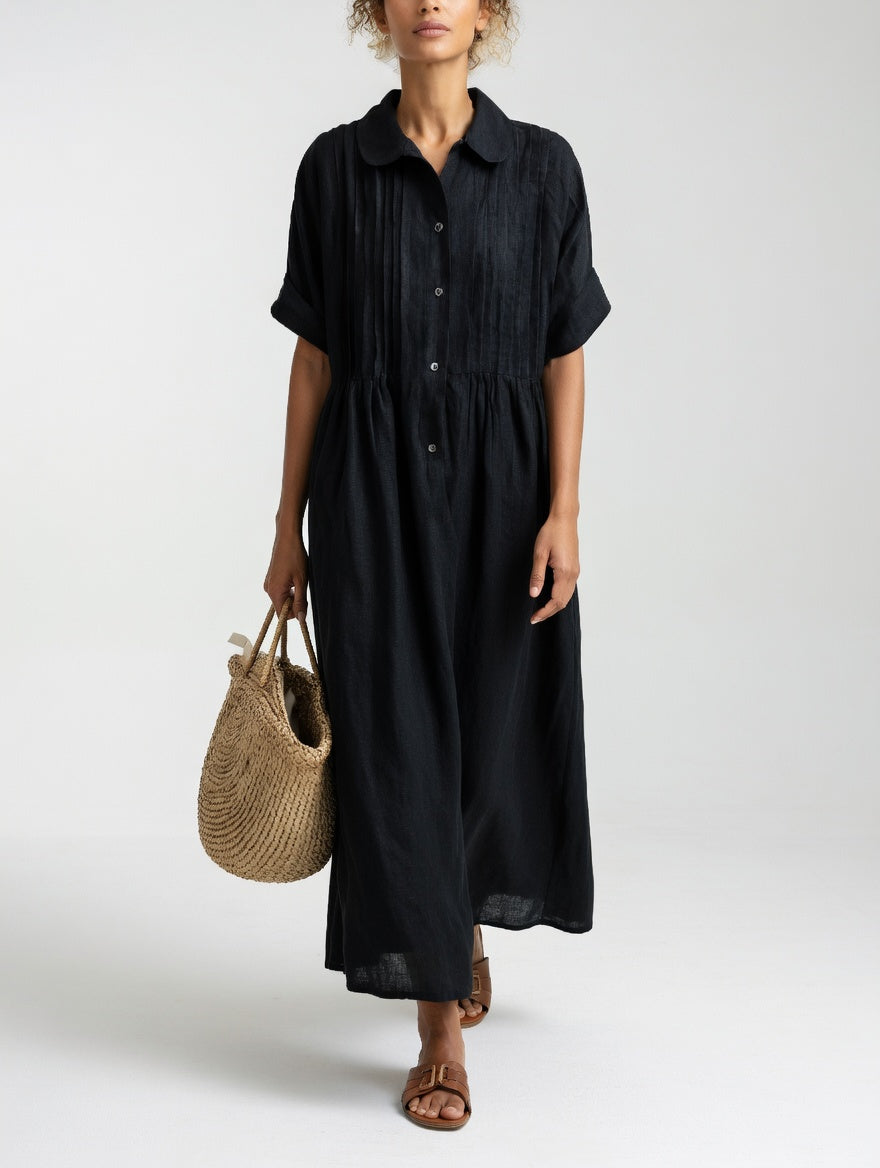 COTTON SHIRT DRESS FOR WOMEN
