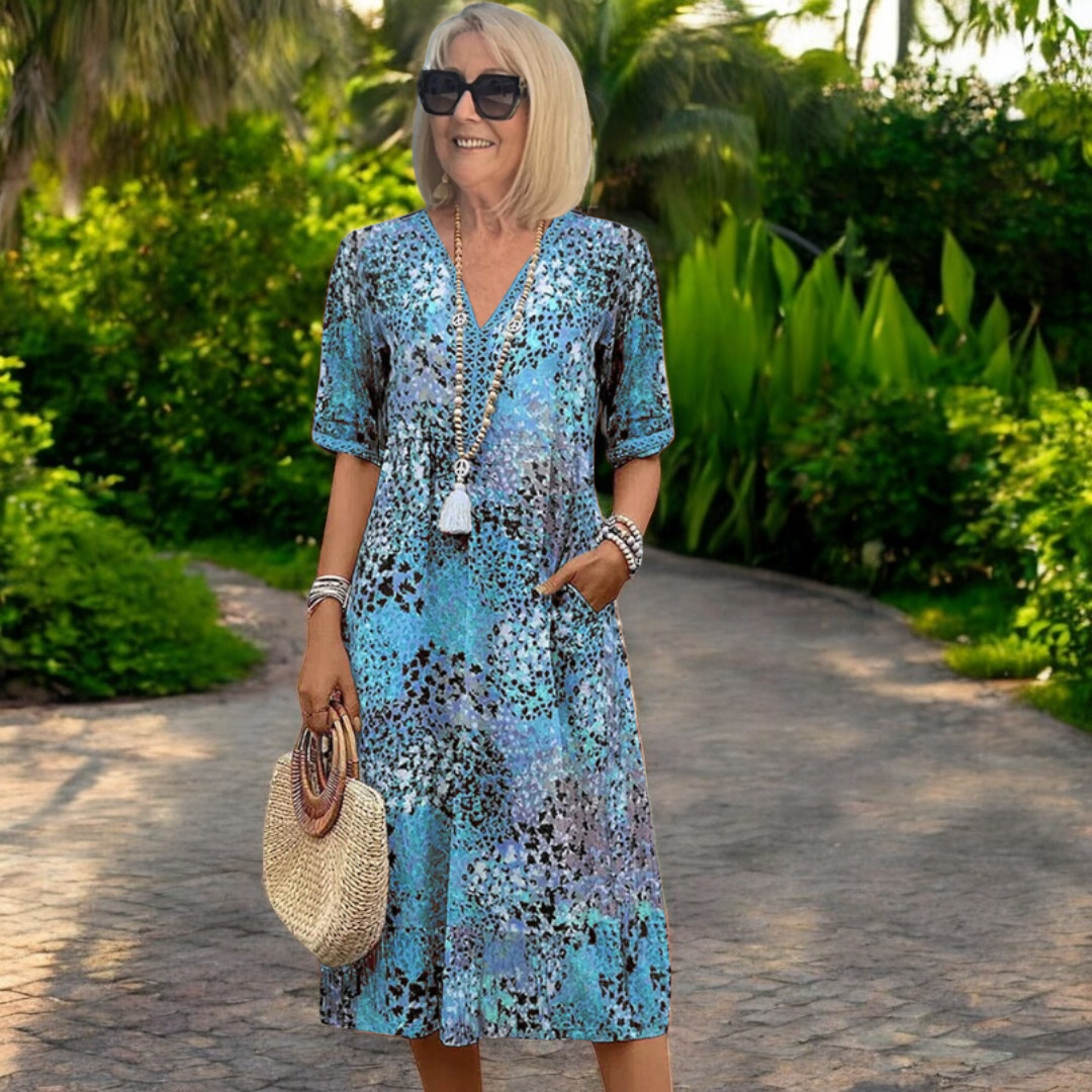 FLOWING SUMMER DRESS FOR WOMEN