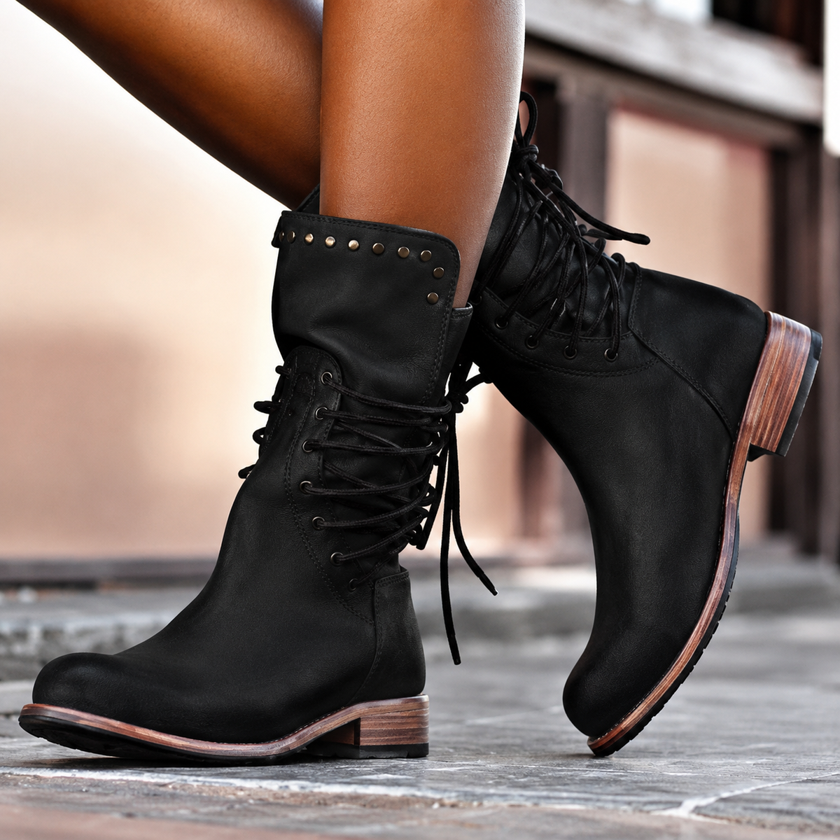 CHIC RETRO BOOTS FOR WOMEN
