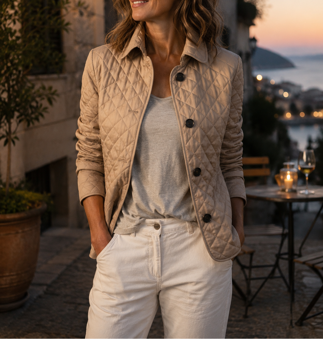 RELAXED QUILTED JACKET FOR WOMEN