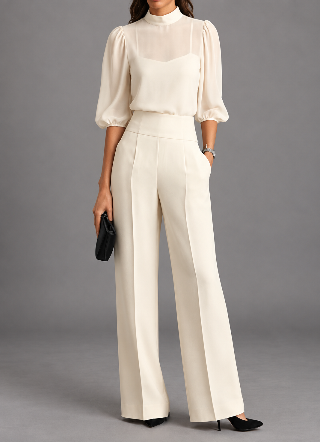 FLOWING THREE-PIECE SET FOR WOMEN