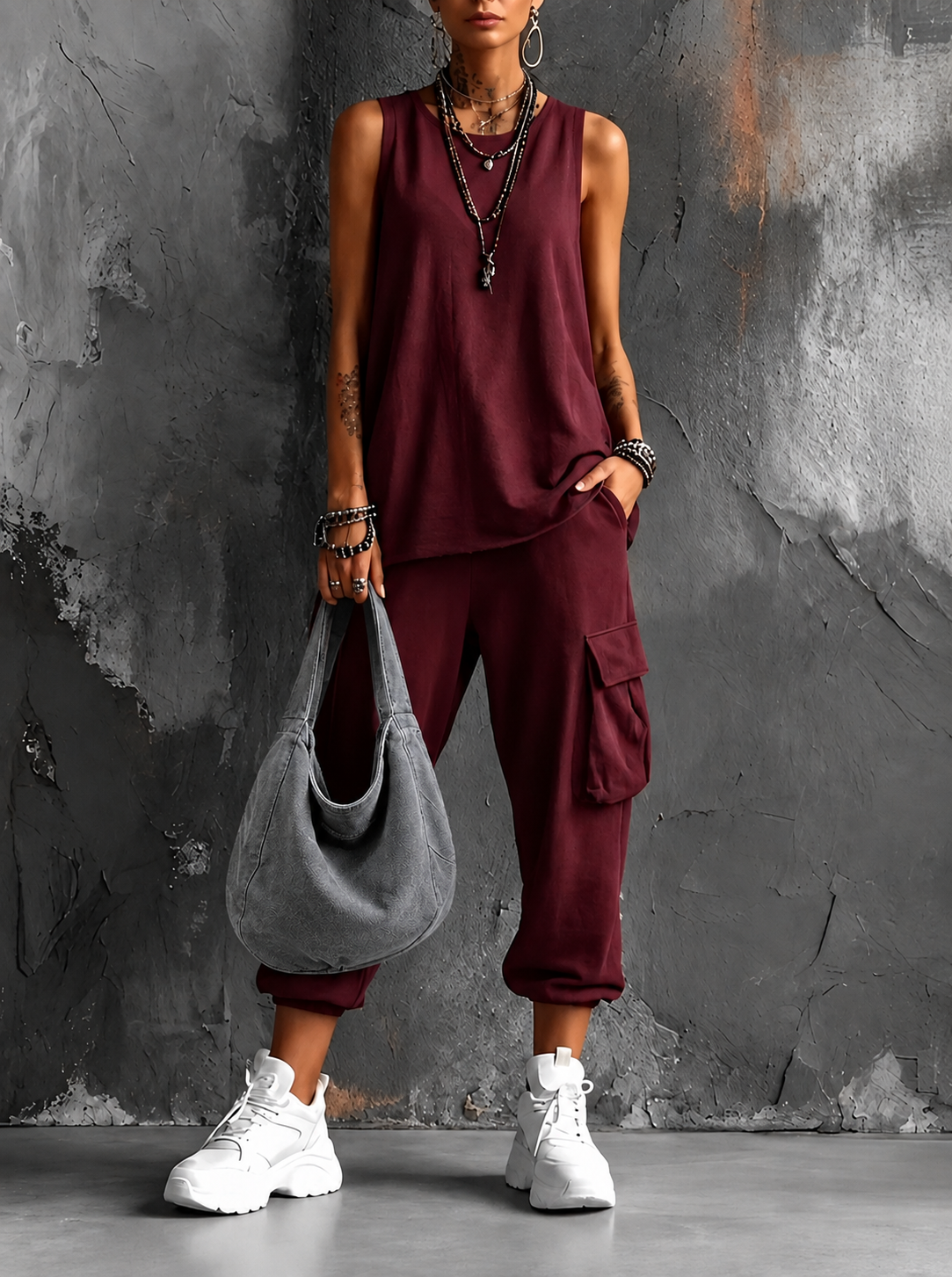 FLOWING TWO-PIECE SET FOR WOMEN