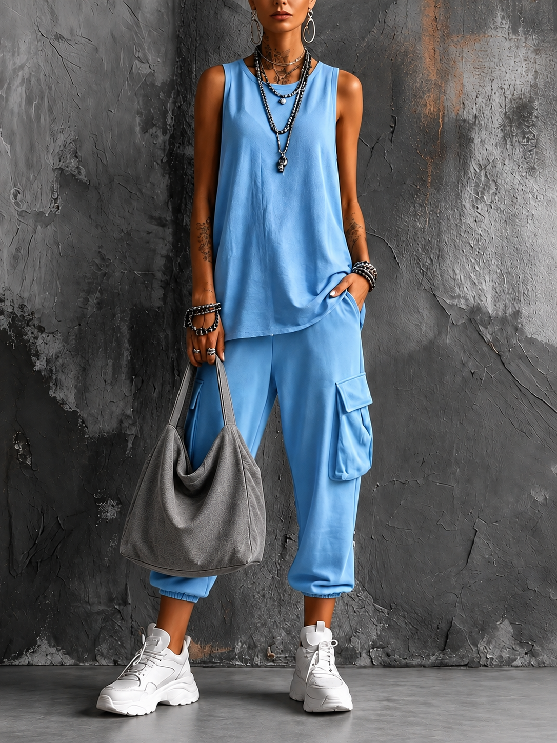 FLOWING TWO-PIECE SET FOR WOMEN
