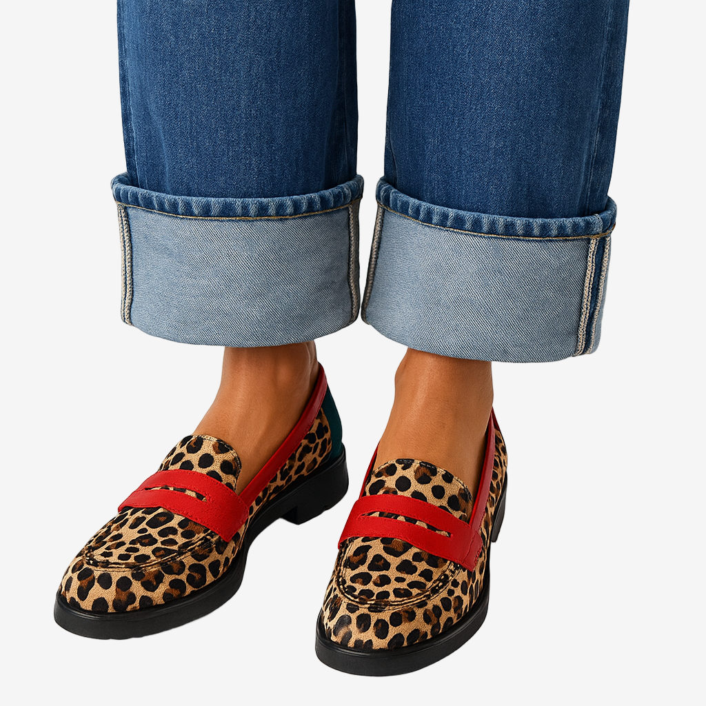 PRINTED LOAFERS FOR WOMEN