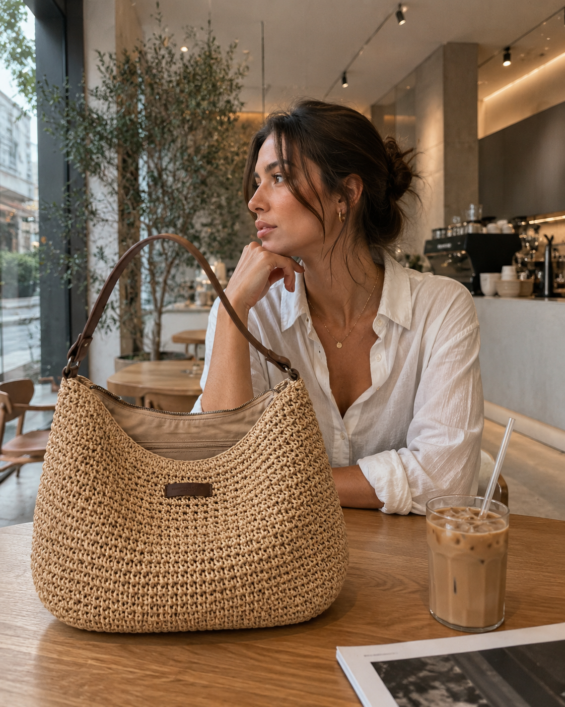 ADJUSTABLE SLIM CROSSBODY BAG FOR WOMEN