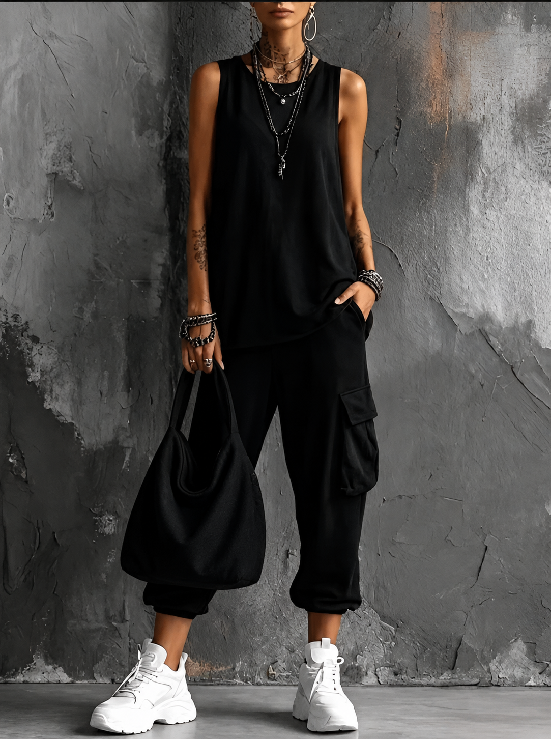 FLOWING TWO-PIECE SET FOR WOMEN