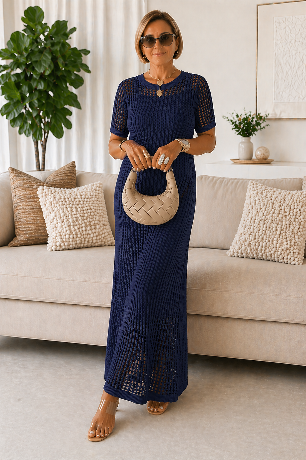 LAYERED MAXI DRESS FOR WOMEN