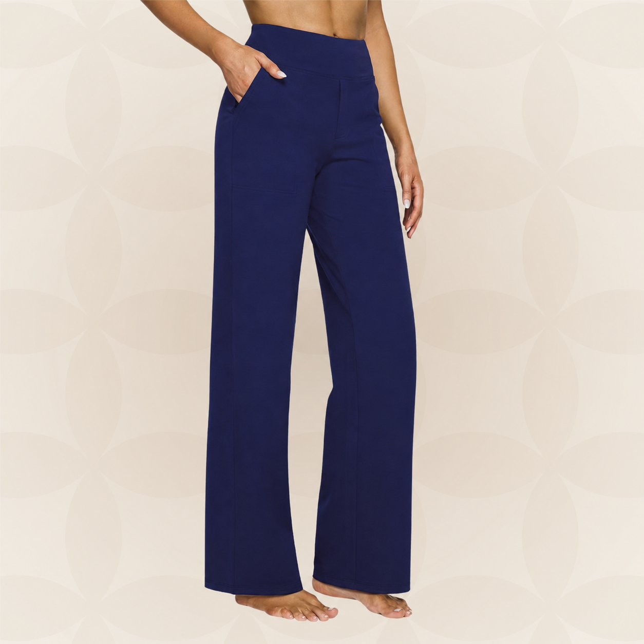HIGH-WAIST STRETCH PANTS FOR WOMEN