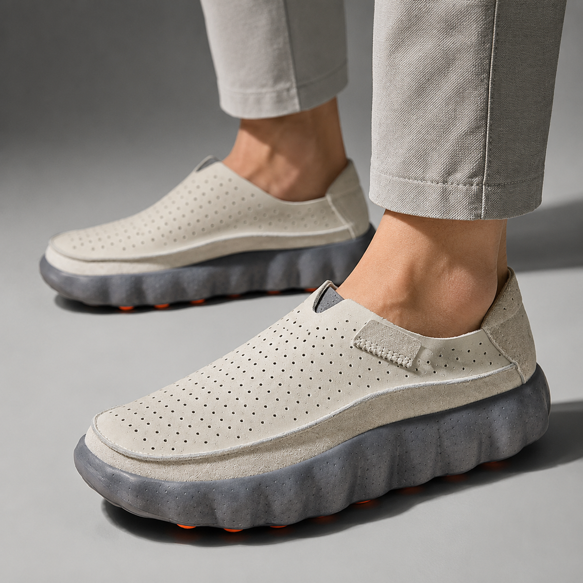 PERFORATED SUPPORT LOAFERS FOR WOMEN