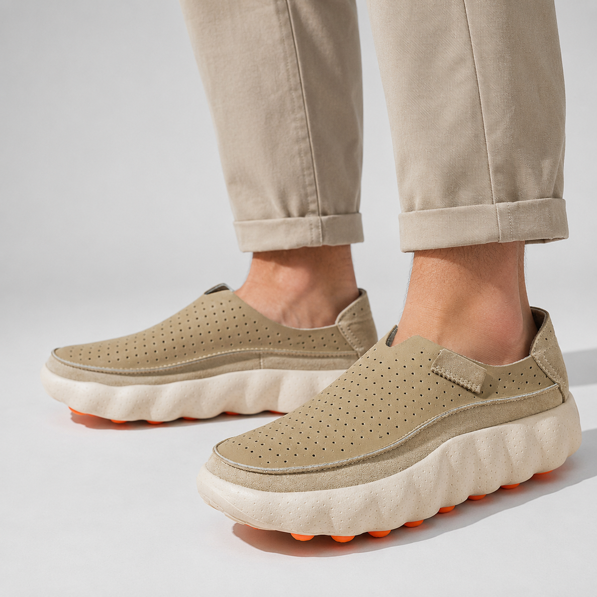 PERFORATED SUPPORT LOAFERS FOR WOMEN