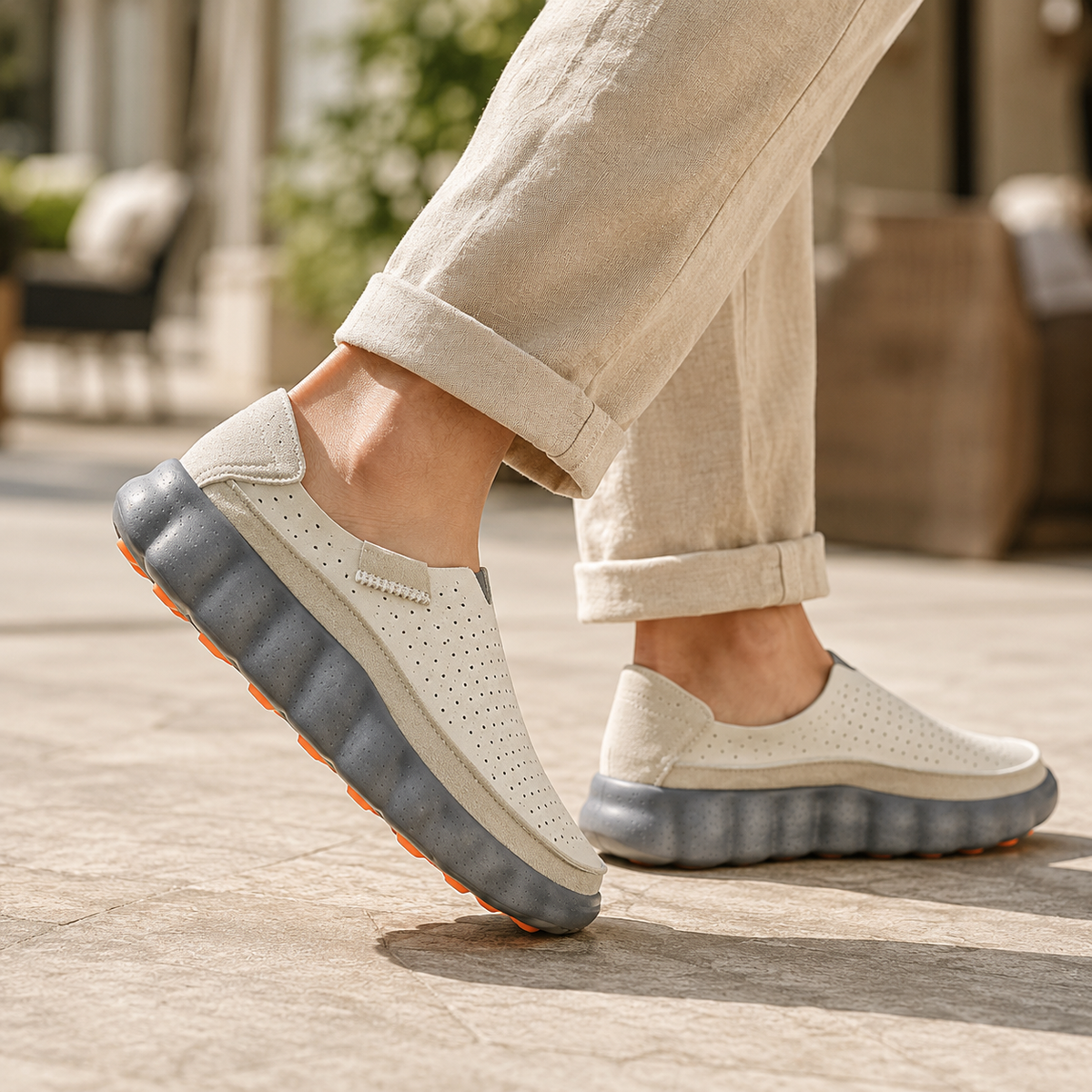 PERFORATED SUPPORT LOAFERS FOR WOMEN