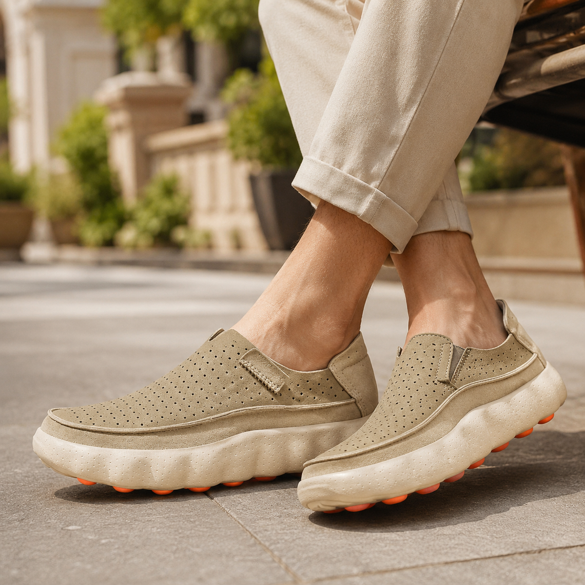 PERFORATED SUPPORT LOAFERS FOR WOMEN