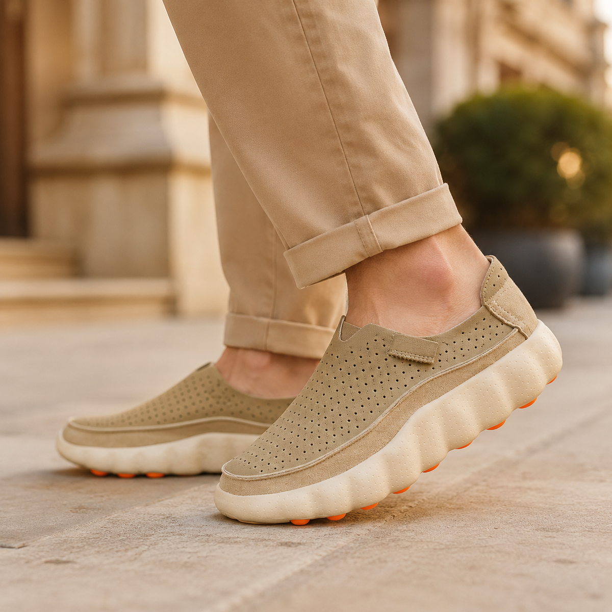 PERFORATED SUPPORT LOAFERS FOR WOMEN