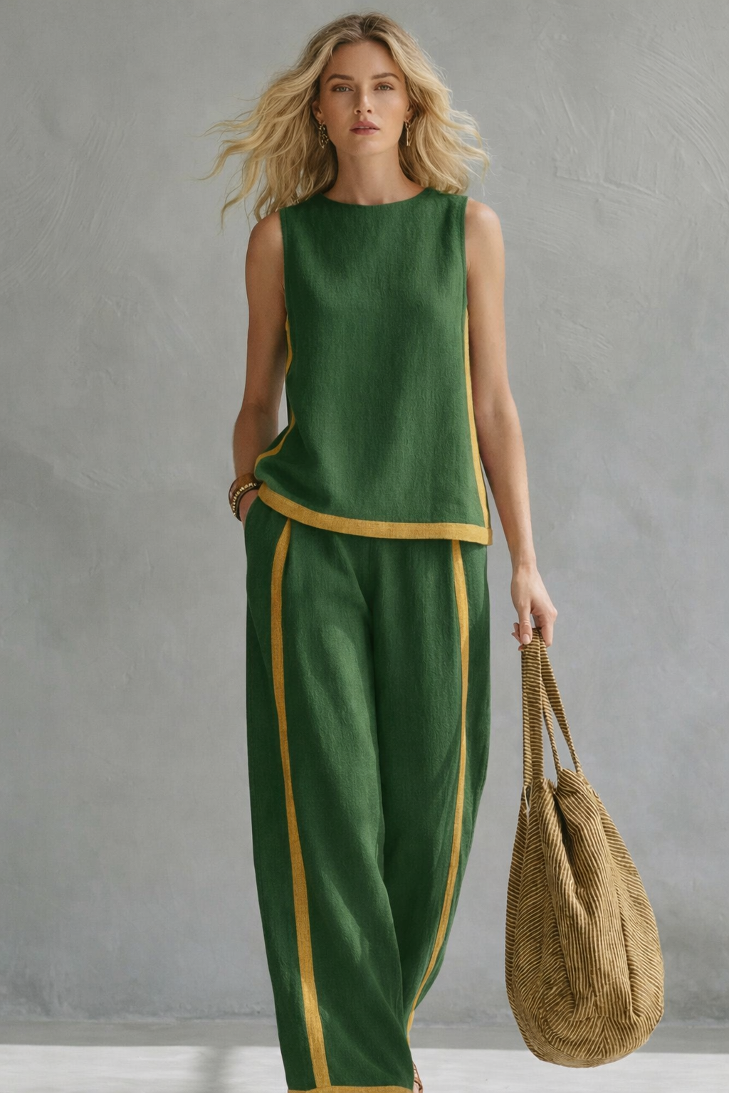 TWO-TONE SET FOR WOMEN