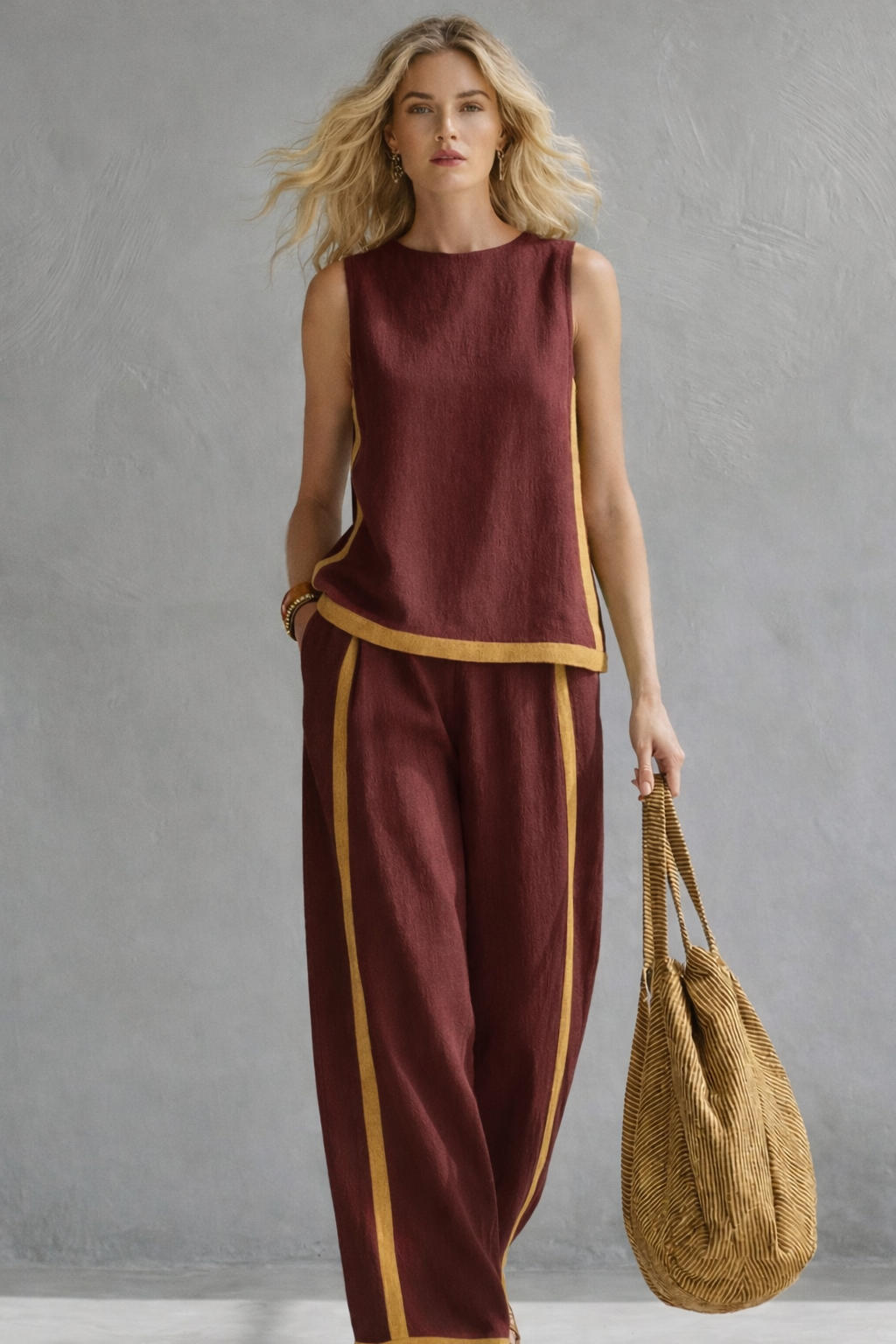 TWO-TONE SET FOR WOMEN