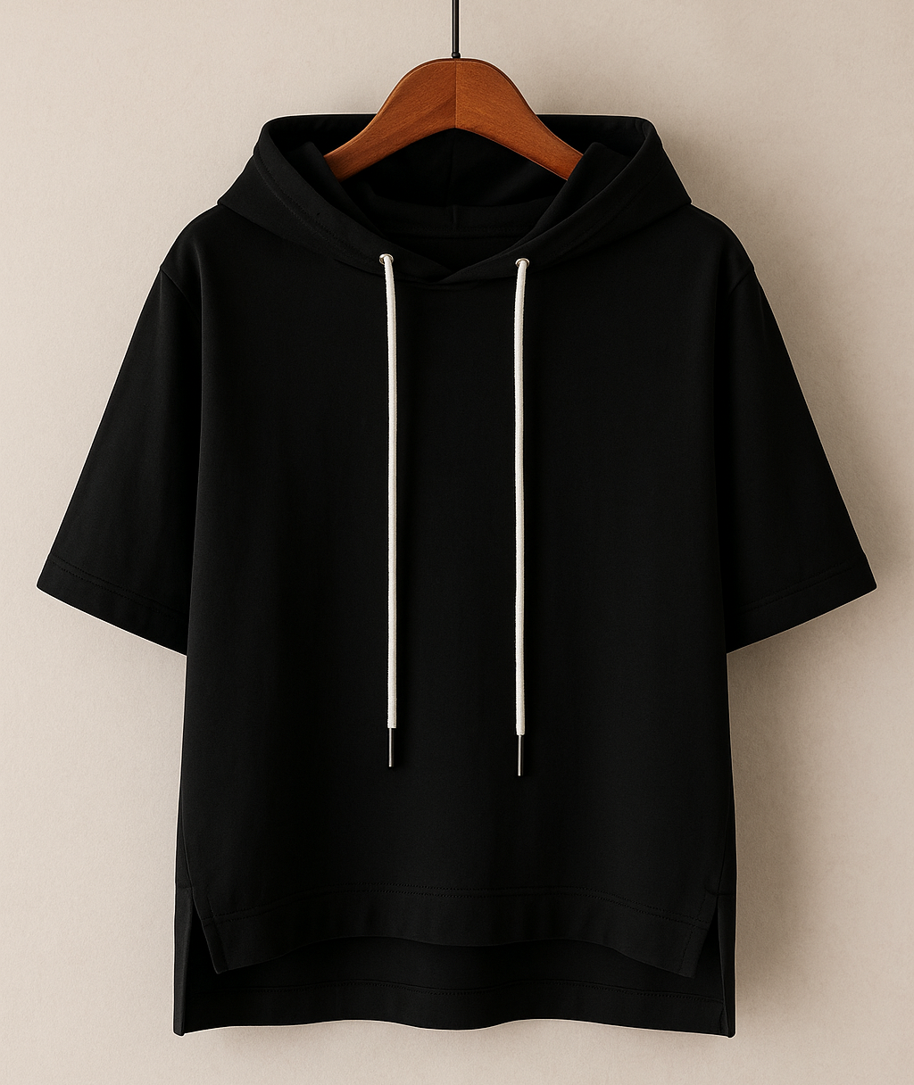 SHORT SLEEVE HOODIE FOR WOMEN