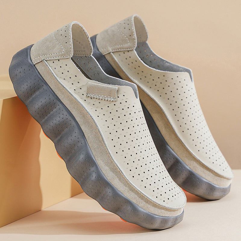 PERFORATED SUPPORT LOAFERS FOR WOMEN