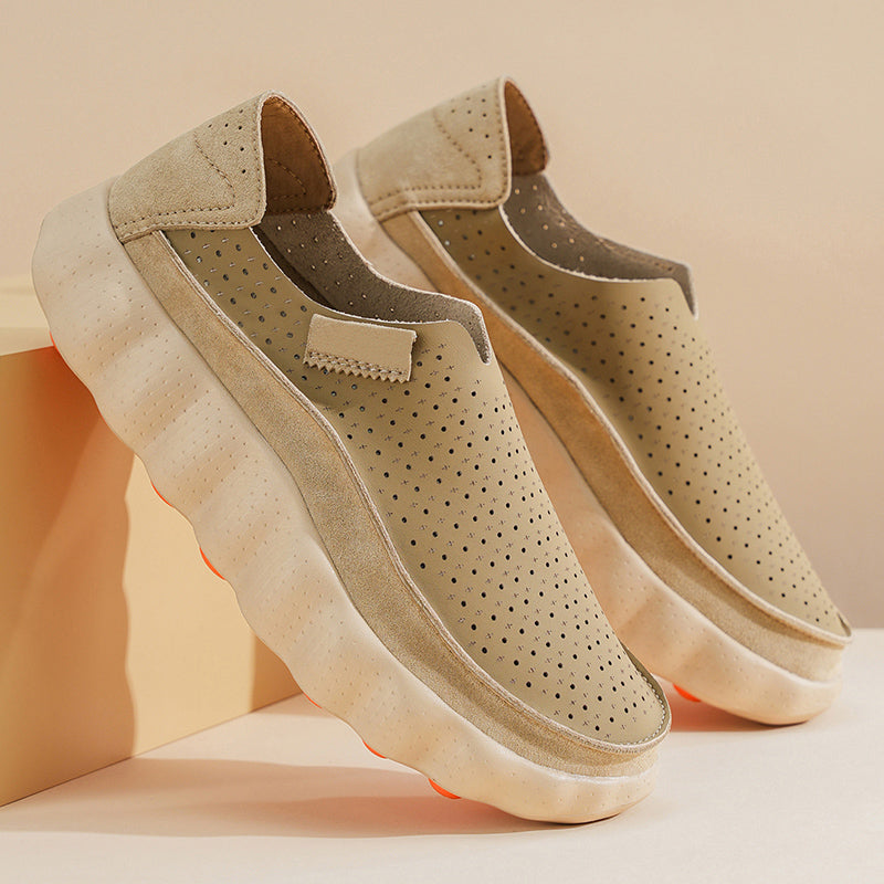 PERFORATED SUPPORT LOAFERS FOR WOMEN