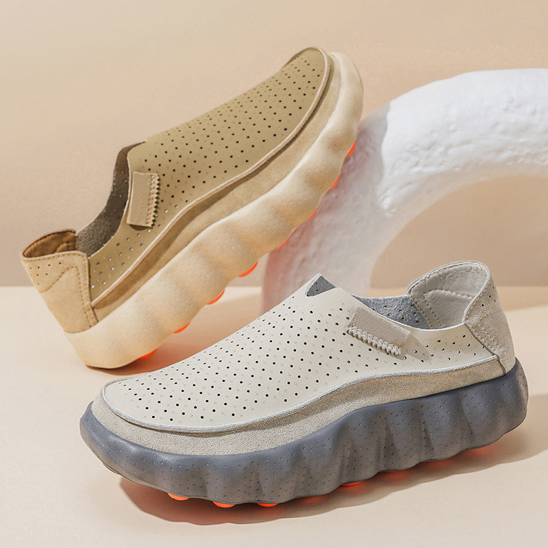 PERFORATED SUPPORT LOAFERS FOR WOMEN
