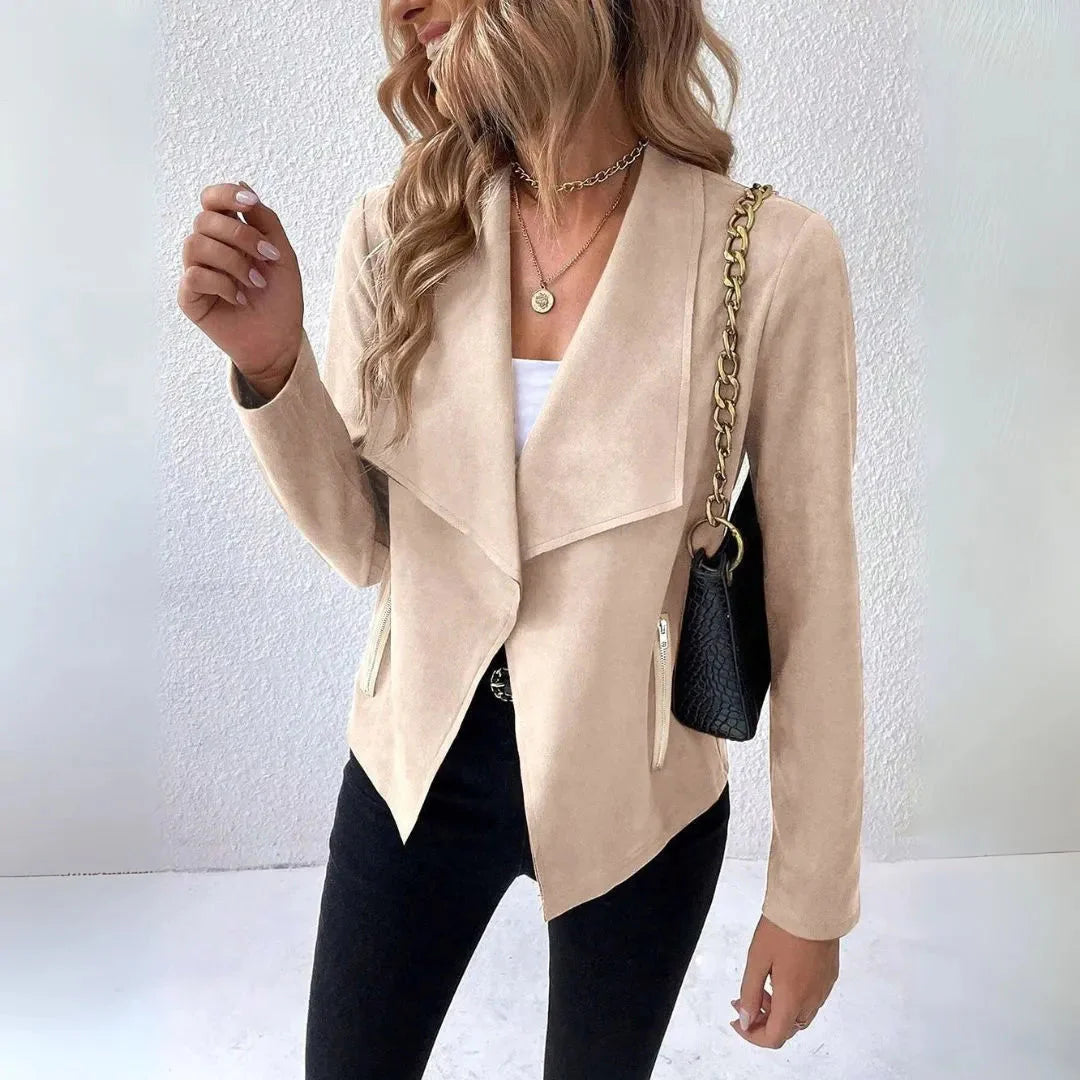 DRAPED BLAZER JACKET FOR WOMEN