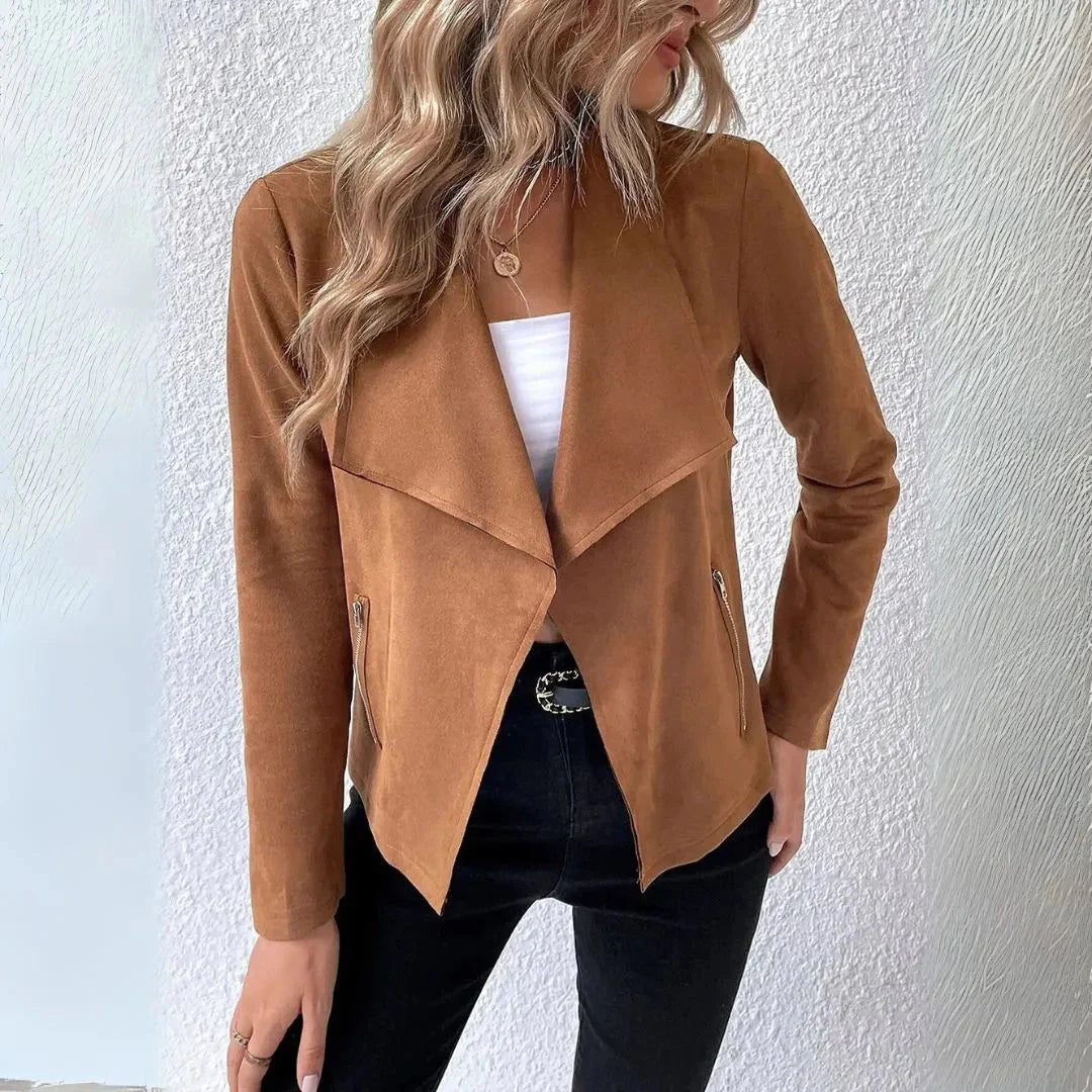 DRAPED BLAZER JACKET FOR WOMEN