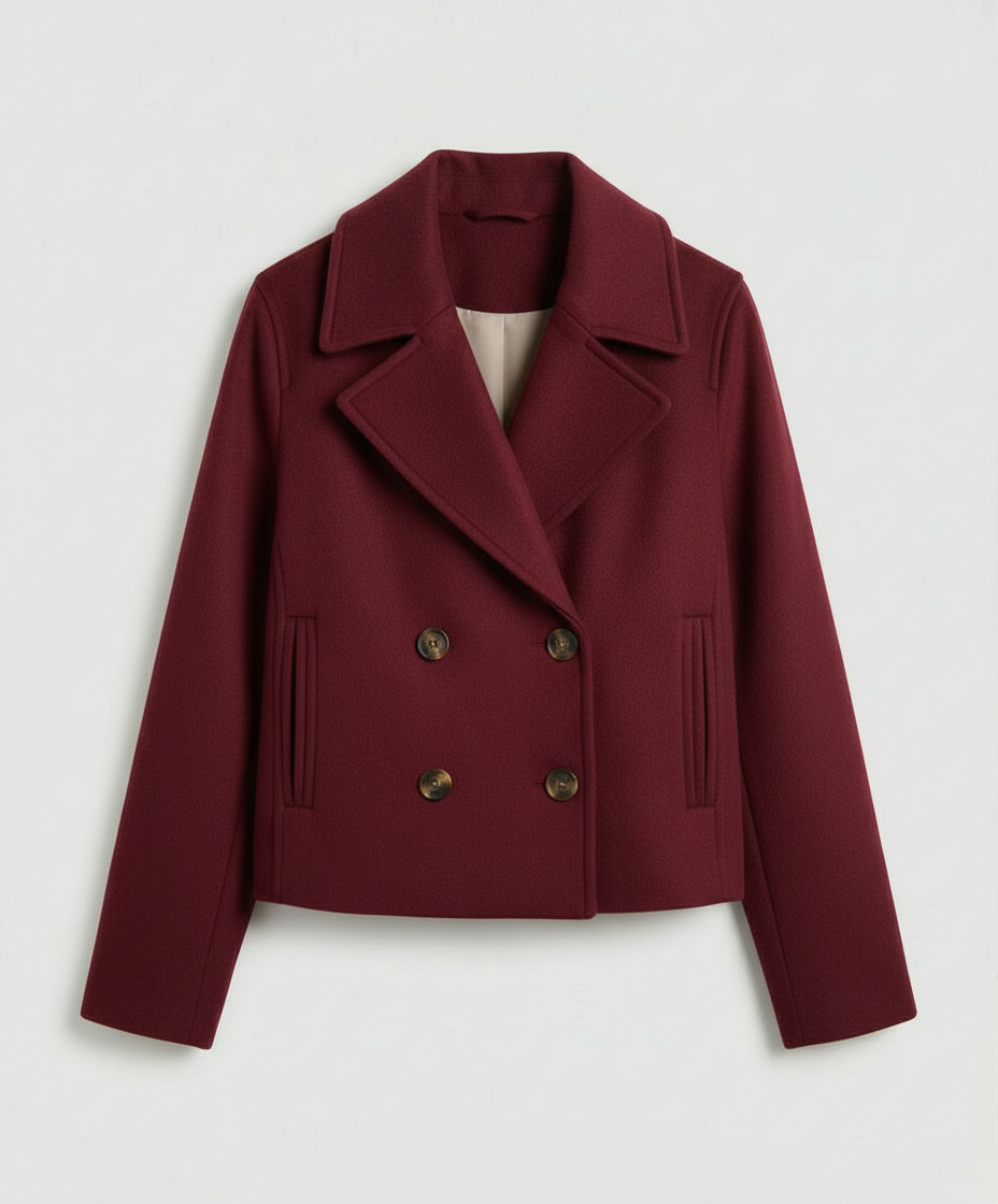 SHORT DOUBLE BREASTED JACKET FOR WOMEN