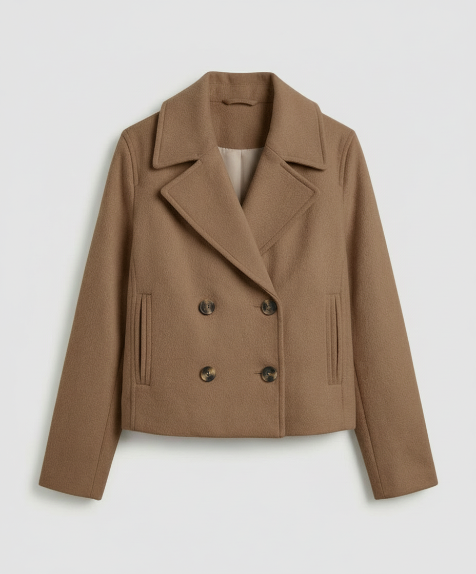 SHORT DOUBLE BREASTED JACKET FOR WOMEN