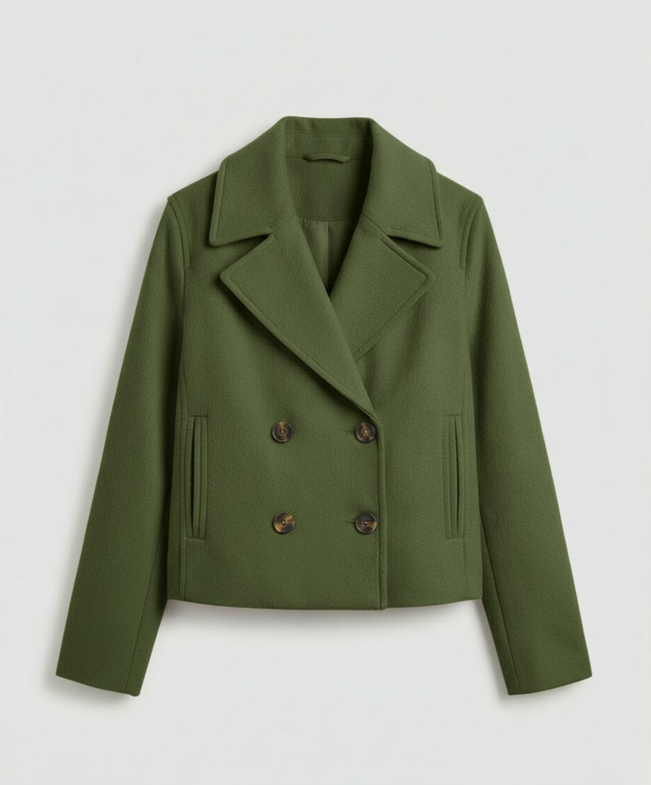 SHORT DOUBLE BREASTED JACKET FOR WOMEN