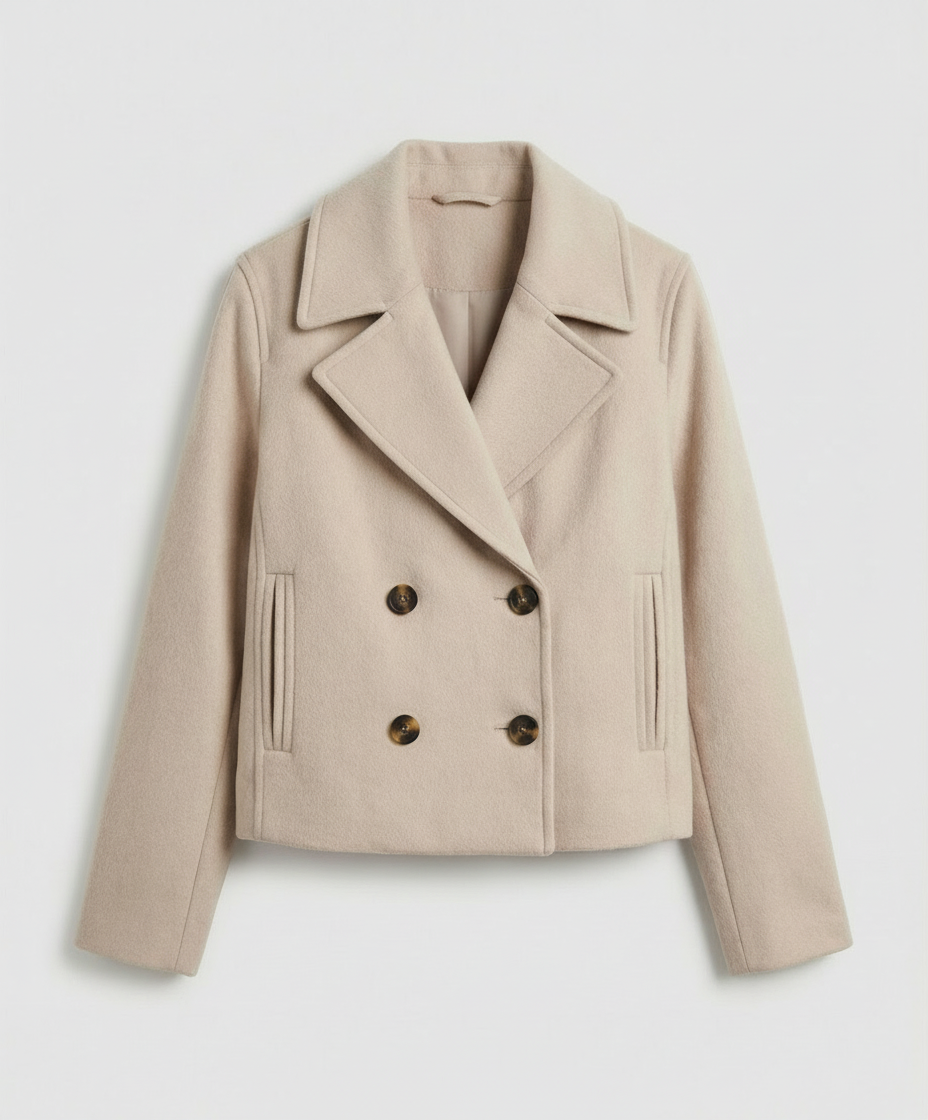 SHORT DOUBLE BREASTED JACKET FOR WOMEN