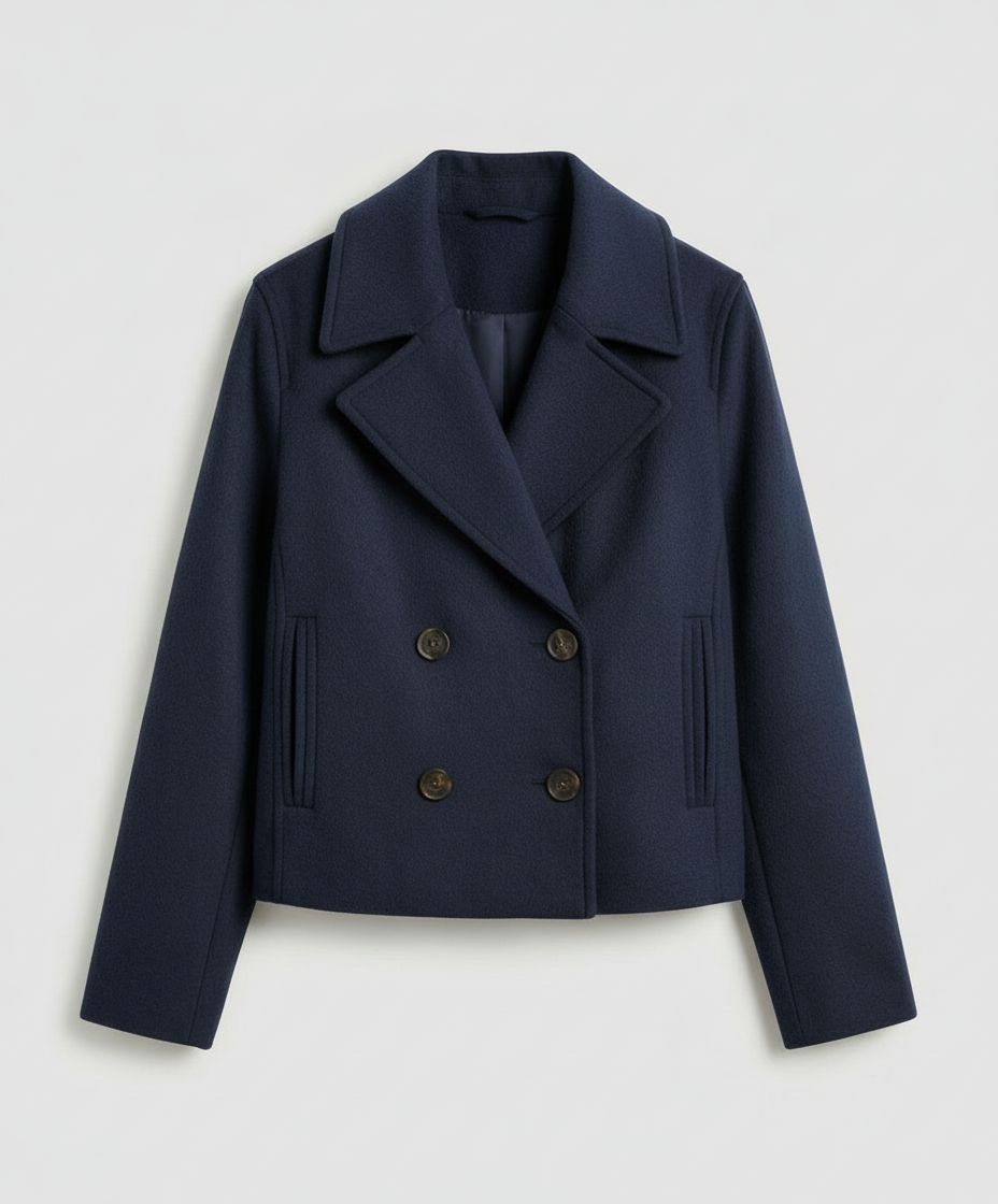 SHORT DOUBLE BREASTED JACKET FOR WOMEN
