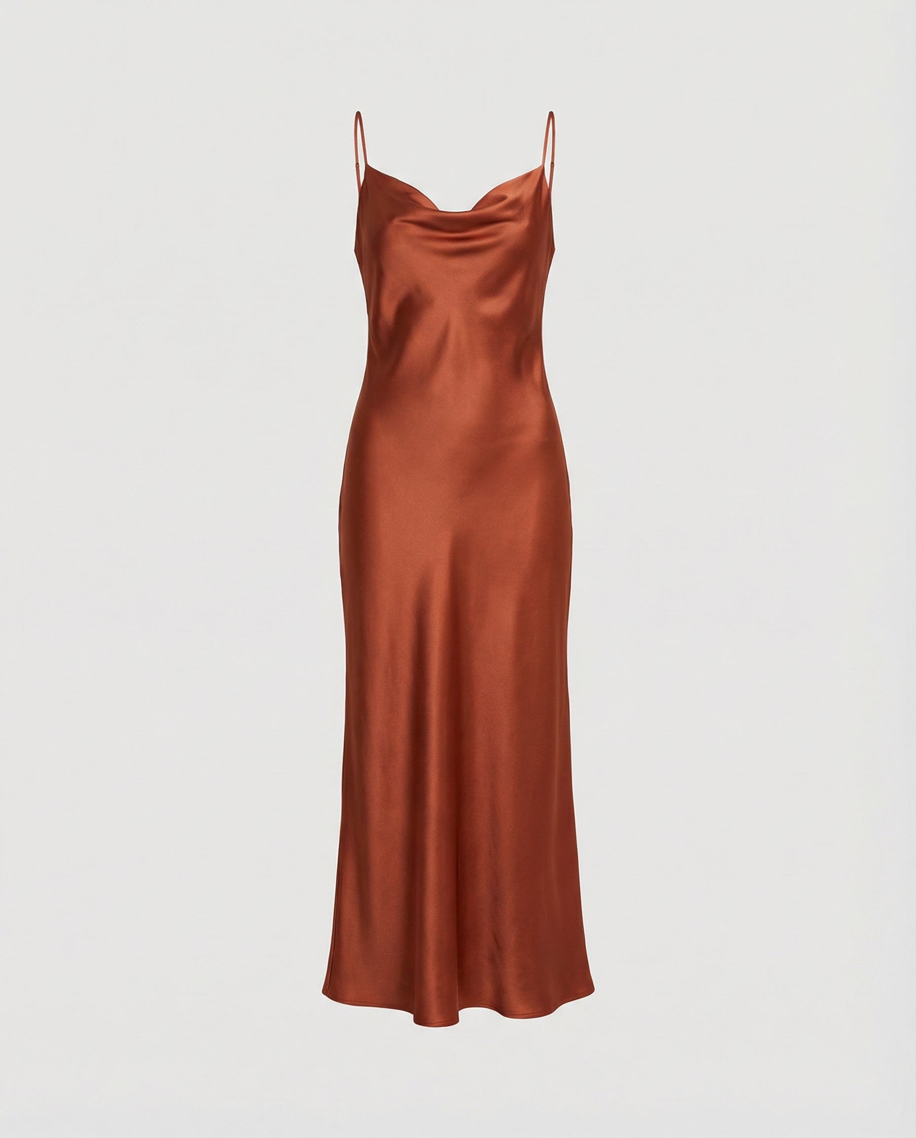 SATIN MIDI DRESS FOR WOMEN