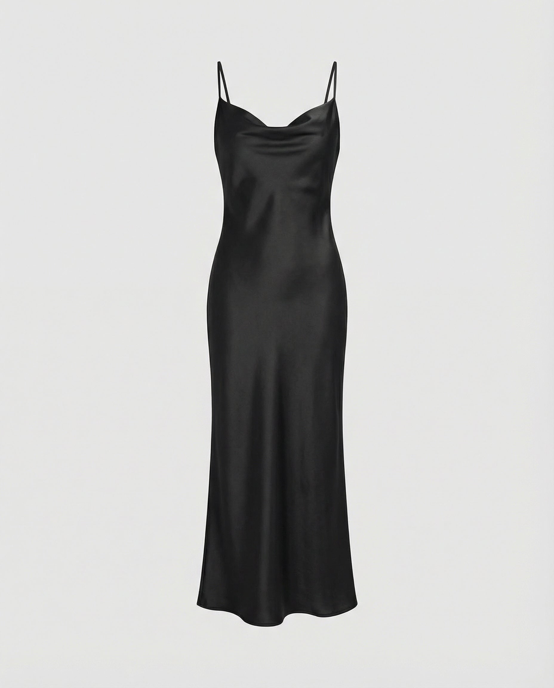 SATIN MIDI DRESS FOR WOMEN