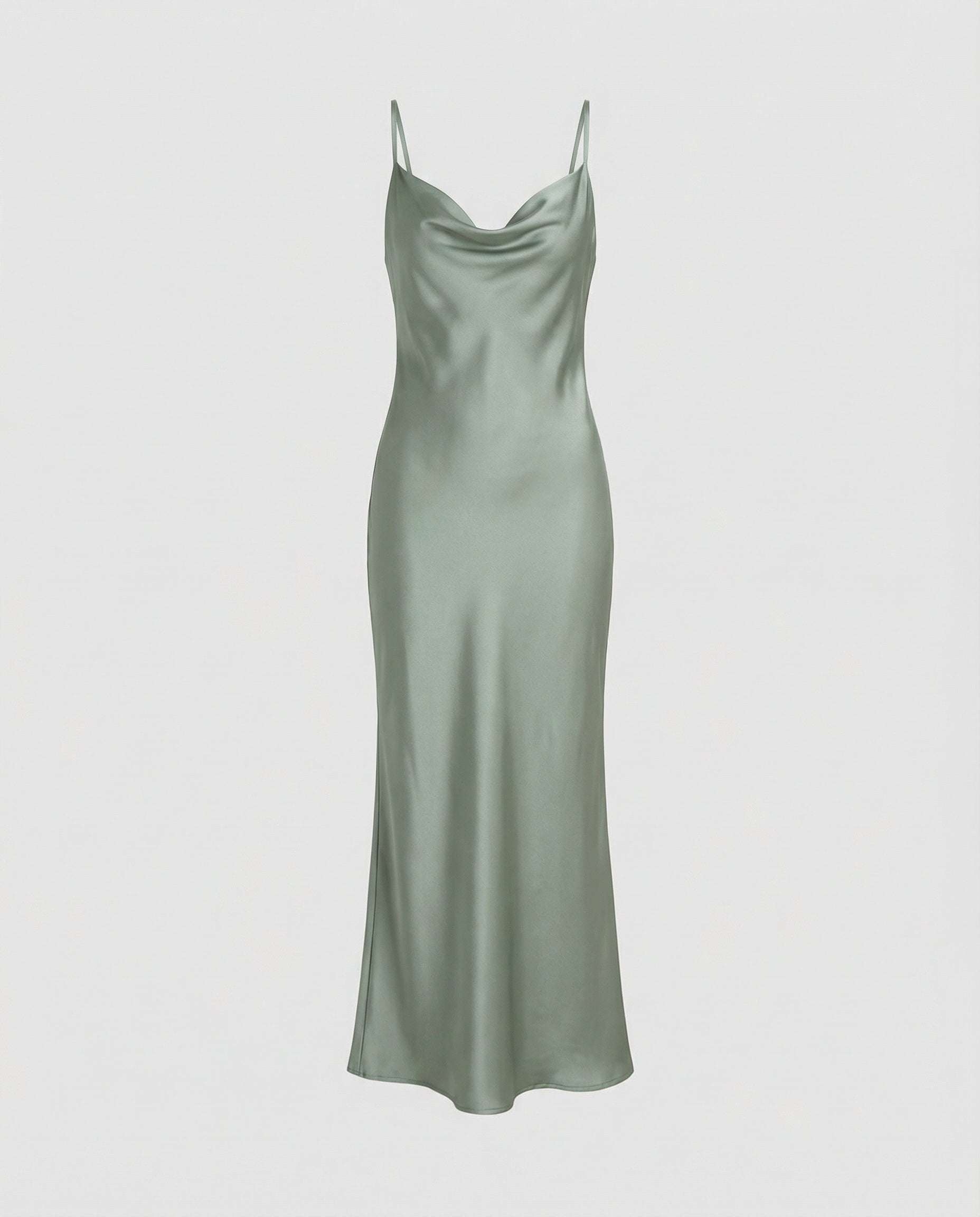 SATIN MIDI DRESS FOR WOMEN