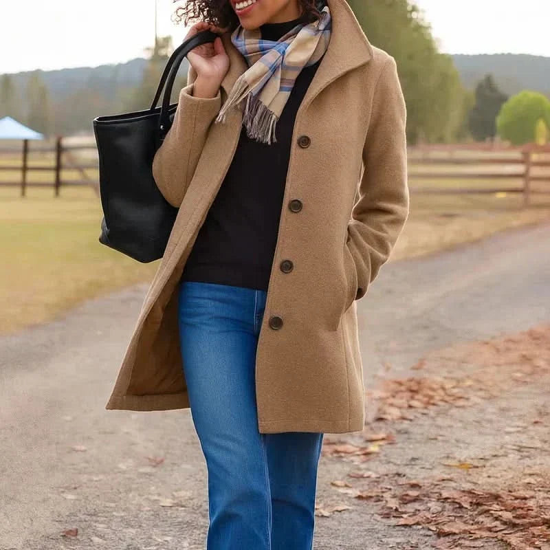 CLASSIC STRAIGHT COAT FOR WOMEN