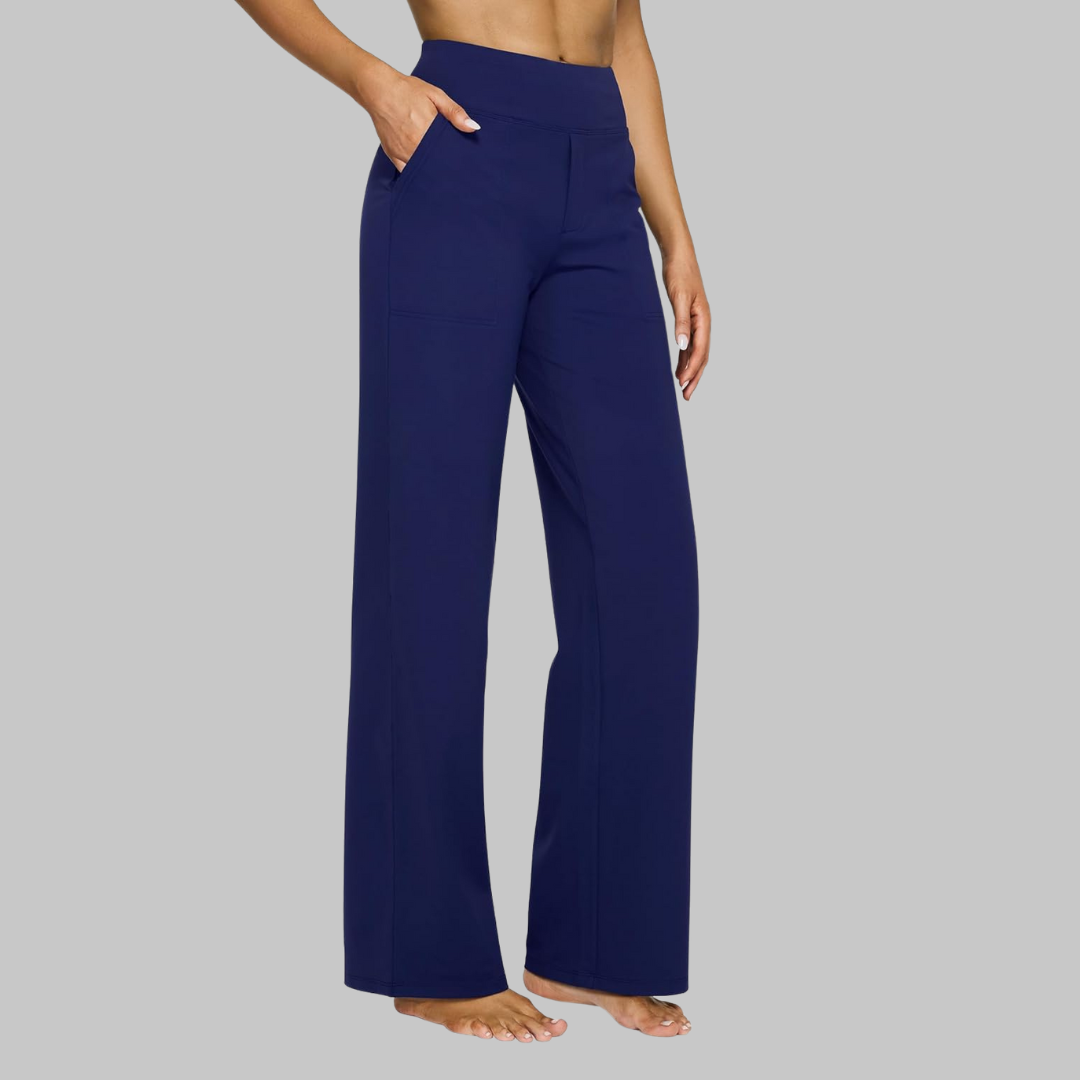 HIGH WAIST STRETCH TROUSERS FOR WOMEN