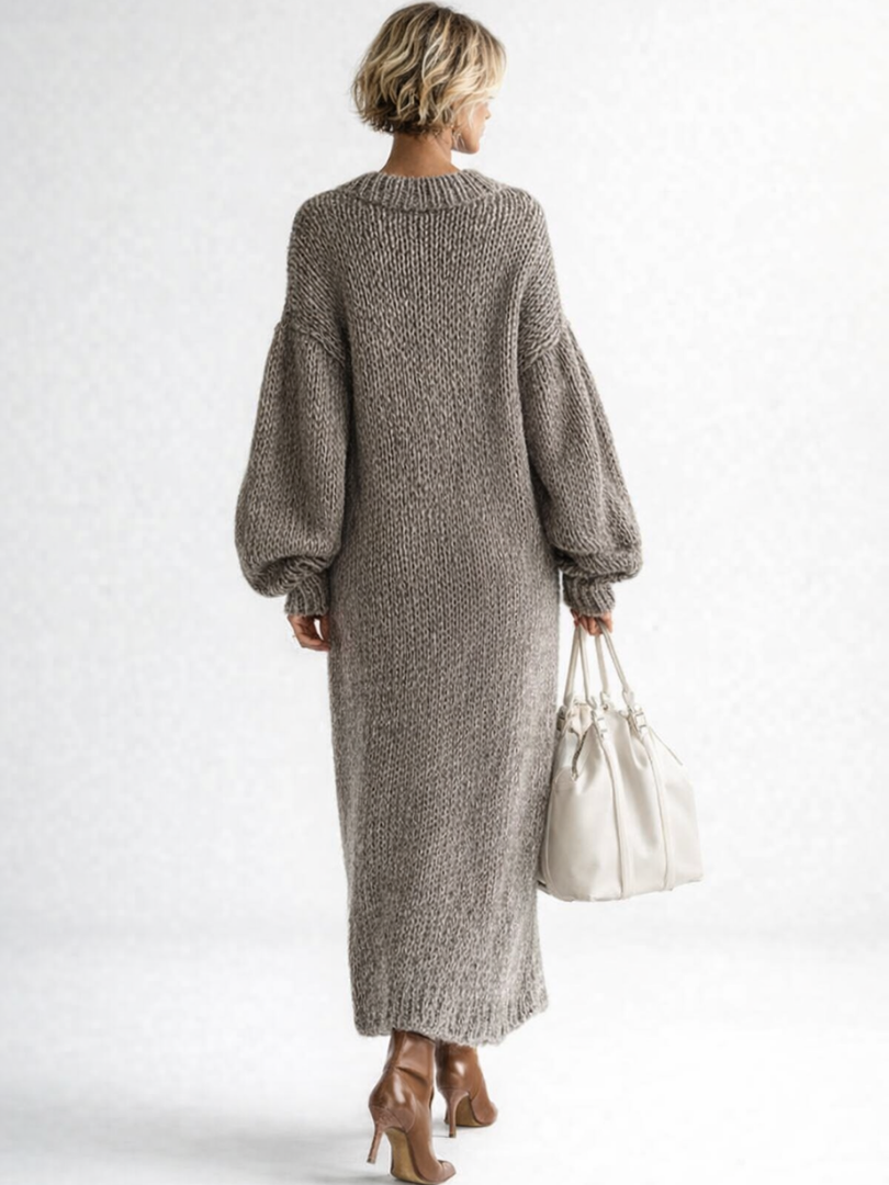OVERSIZED TEXTURED MAXI DRESS FOR WOMEN