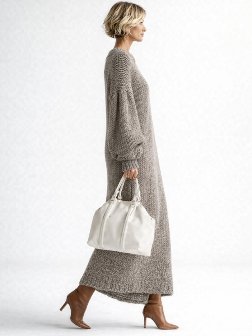 OVERSIZED TEXTURED MAXI DRESS FOR WOMEN