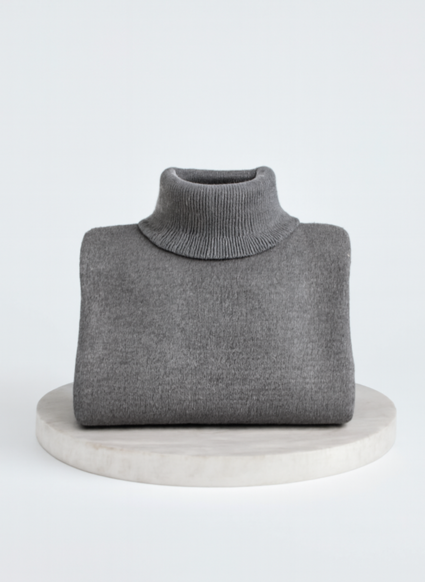 CHIC RELAXED TURTLENECK SWEATER FOR WOMEN